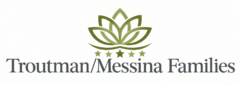 The Troutman/Messina family website logo with a shaded lotus over five stars above text that reads "Troutman/Messina Families."